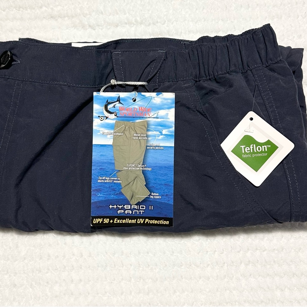 Men's Dark Gray with UV Protection Hybrid II Sports Cargo Pants - Picture 6 of 6